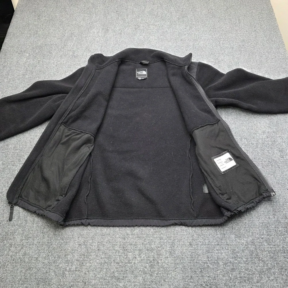 The North‎ Face Denali Jacket Girls XL Black Polartec Fleece Full Zip Youth Coat